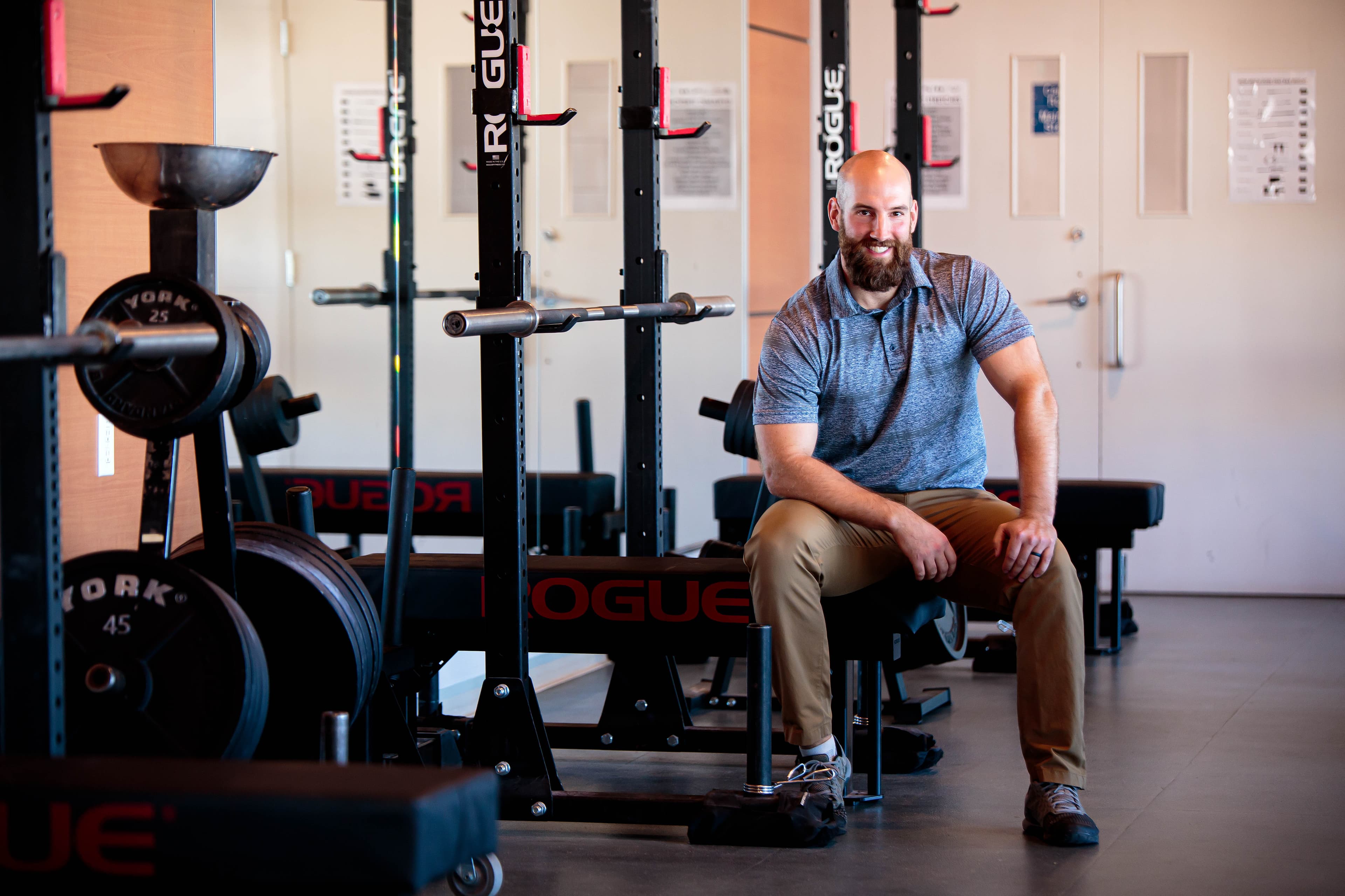Jesse providing private coaching at Northwest Barbell