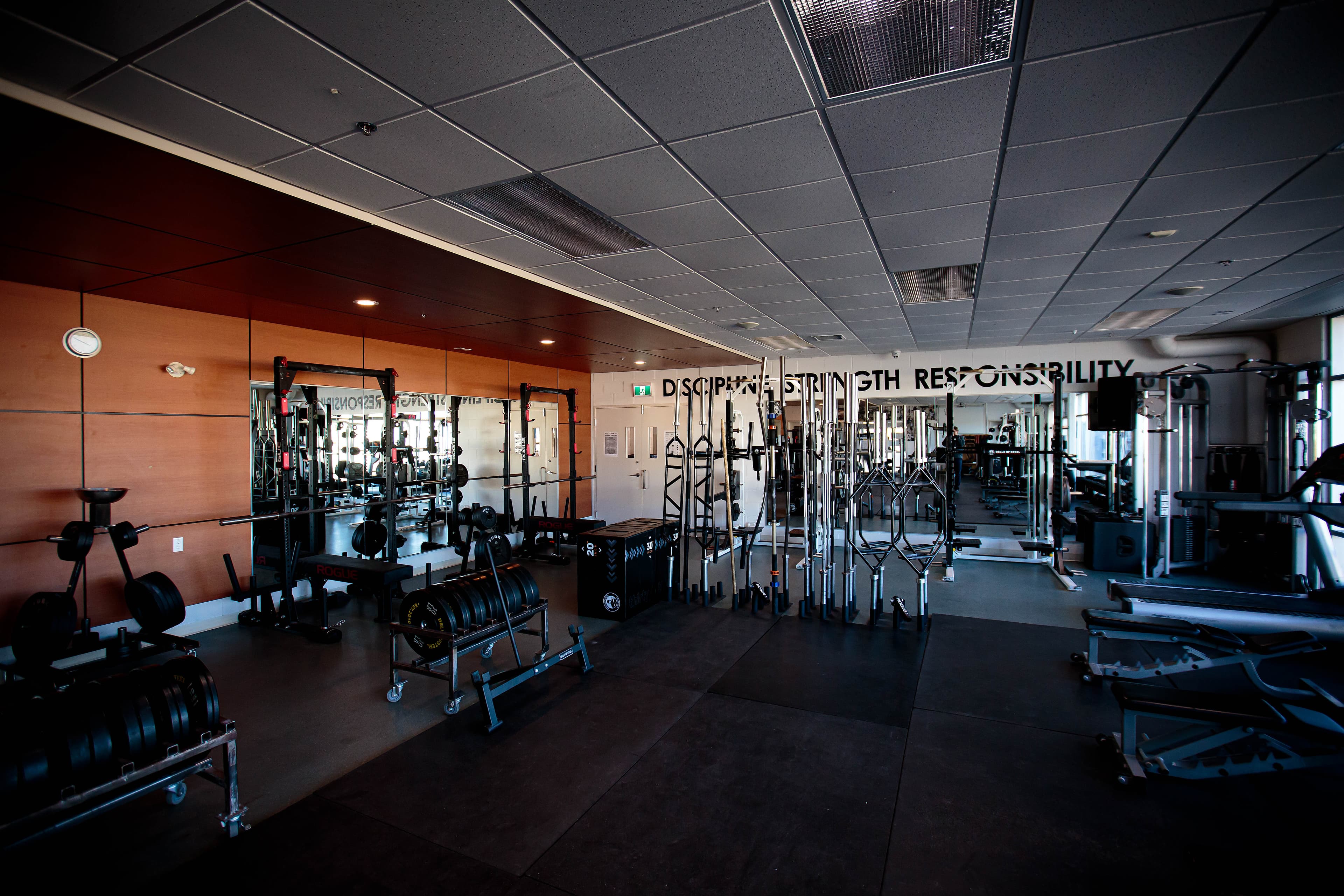 Dumbbell area at Northwest Barbell